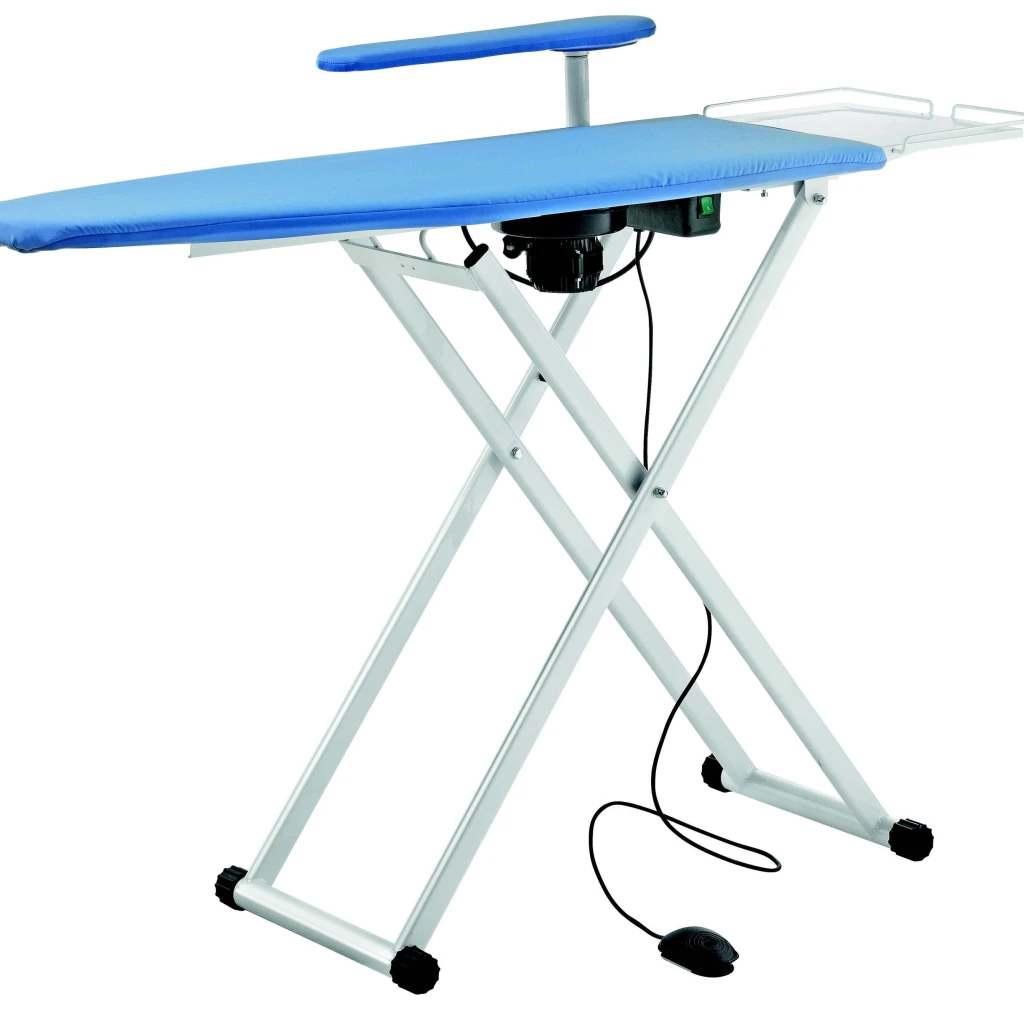  BATTISTELLA EOLOMAXI White foldable ironing board with vacuum and heating options adjustable height without boiler with maxi extractor also available in chrome version