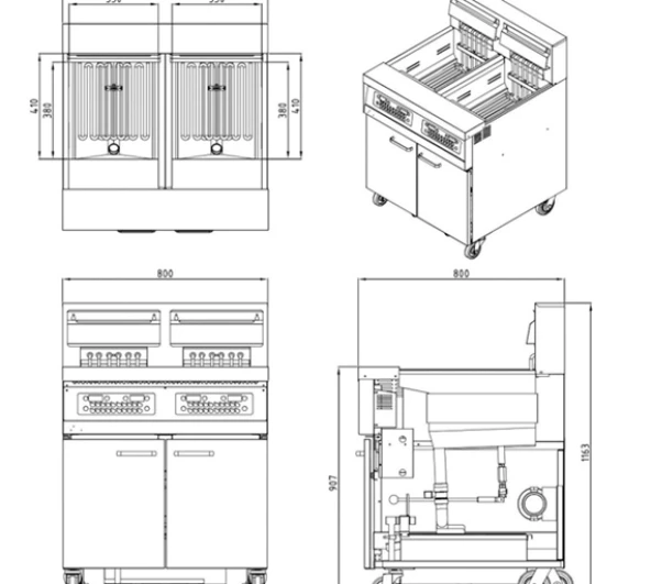 Fryer KT&E DELITAS FRYERS KCF-824E2 ELECTRIC With BUILT IN FILTRATION SYSTEM 2 ~blog/2024/7/18/pro_kcf_824e2_view