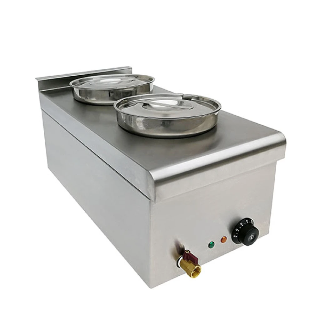 FRYKING DOUBLE TANK ELECTRIC ROUND TANK BAIN MARIE EB2R