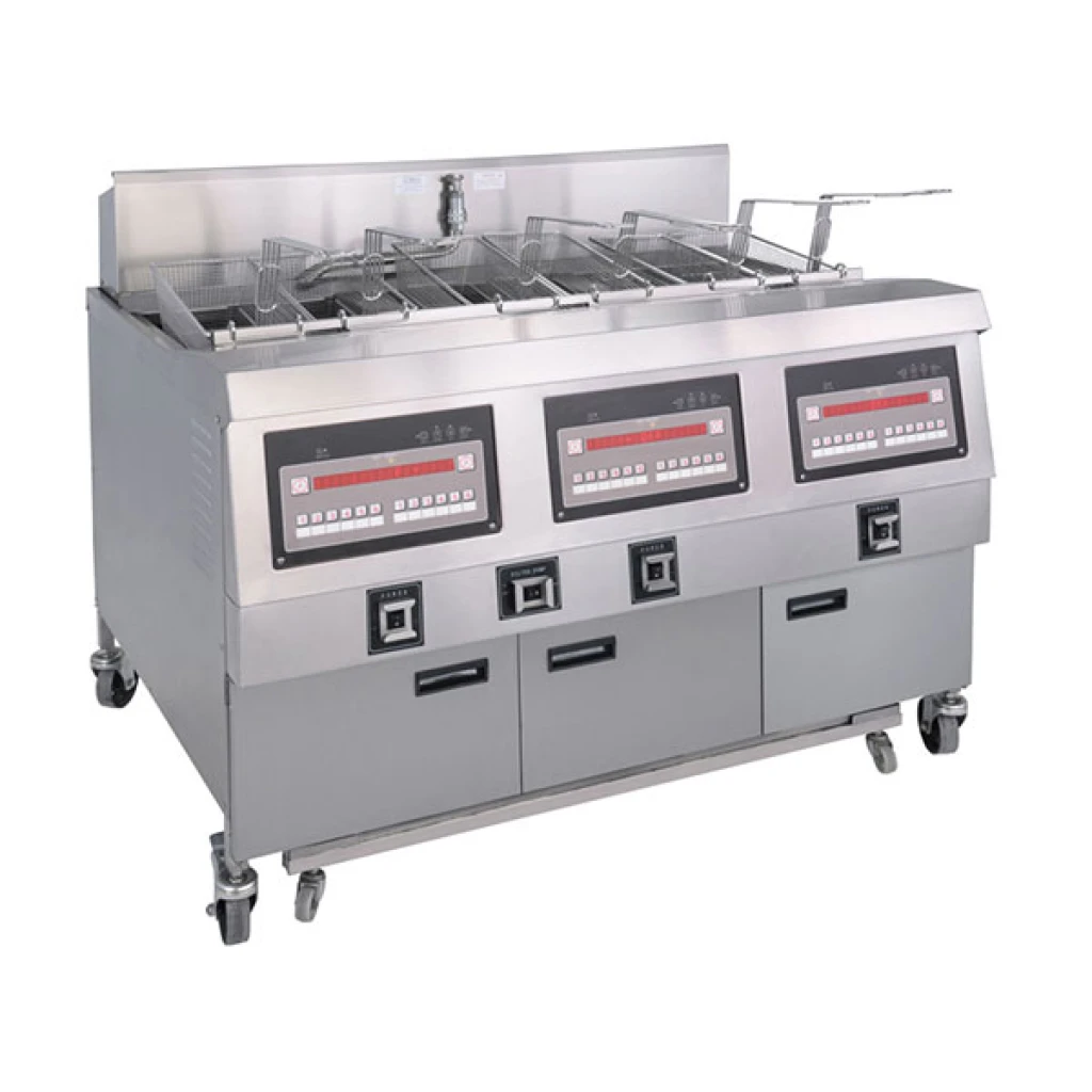  FRYKING COMMERCIAL LP GAS OPEN FRYER WITH OIL FILTER SYSTEM FOR RESTAURANT OFG323