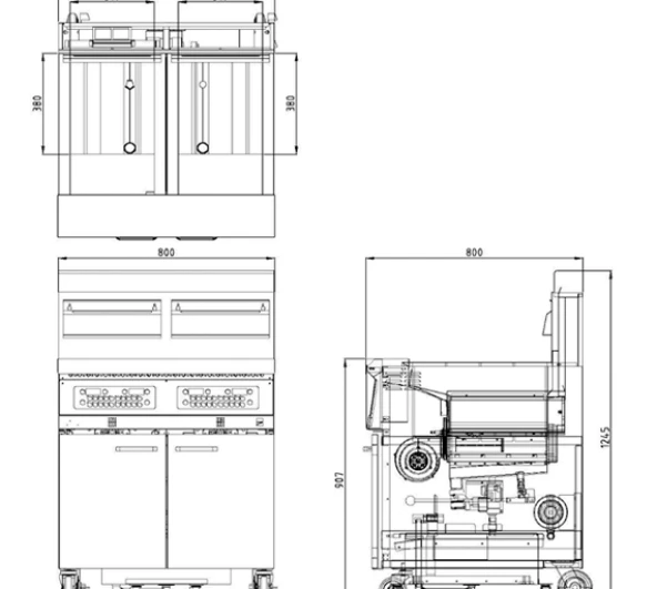 Fryer KT&E DELITAS FRYERS MODEL KCF 734G2 LP GAS With BUILT IN FILTRATION SYSTEM 2 ~blog/2024/7/4/pro_kcf_734g2_view