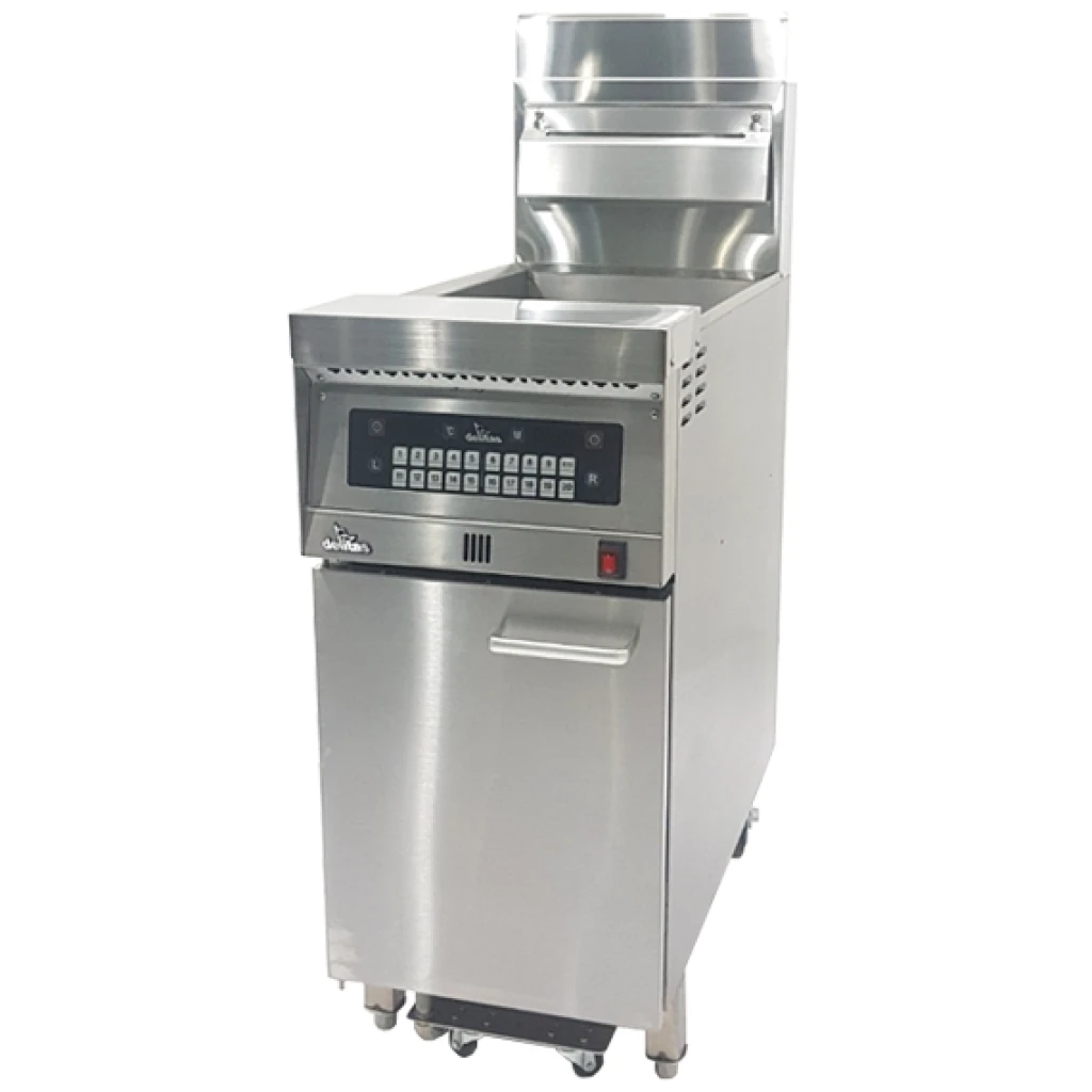 KTE DELITAS FRYERS  MODEL KCF 820G1 LP GAS With BUILT IN FILTRATION SYSTEM